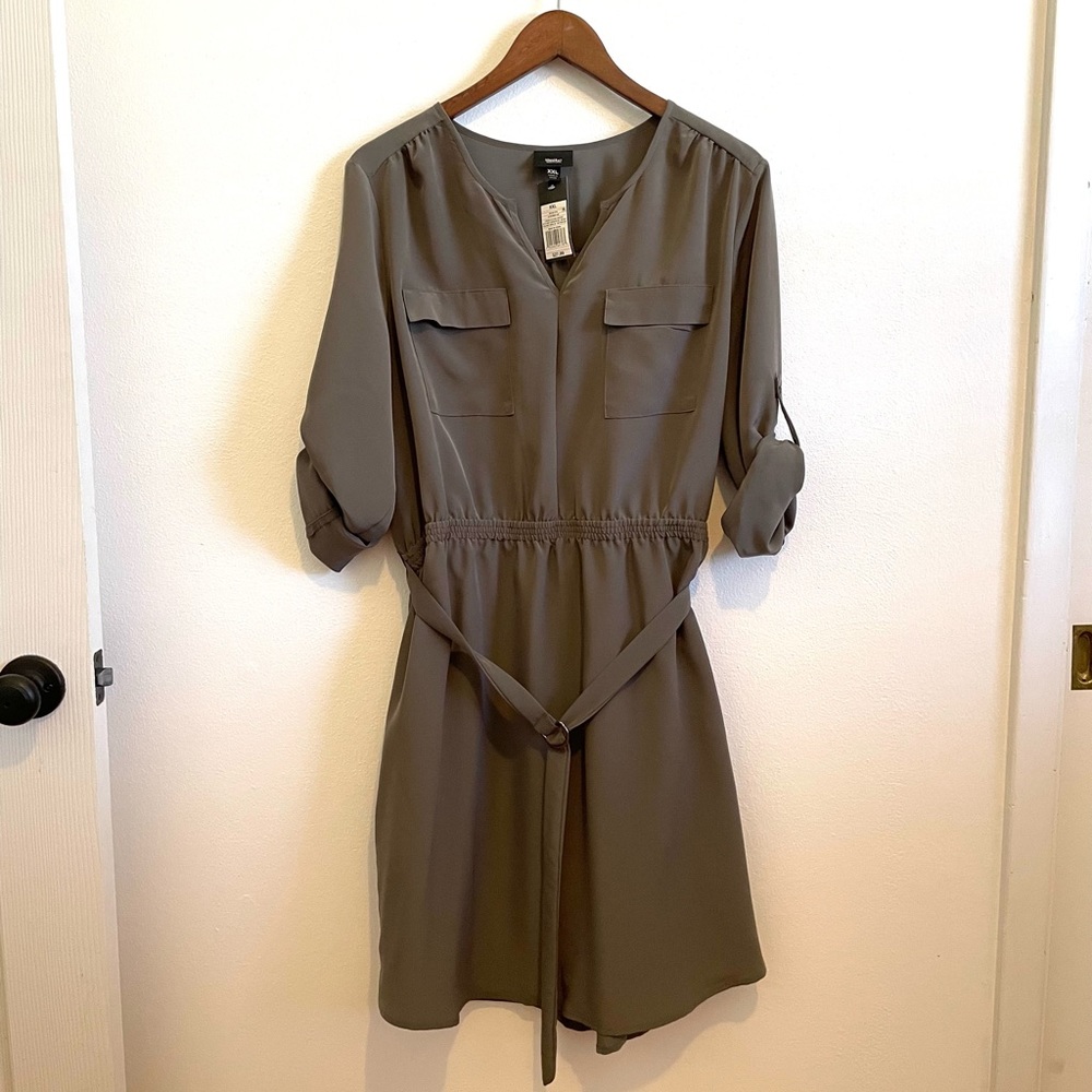 Olive green dress